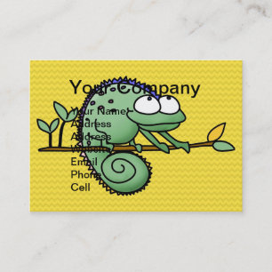 Chameleon Cute Funny Visitkort