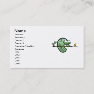 Chameleon Cute Funny Visitkort