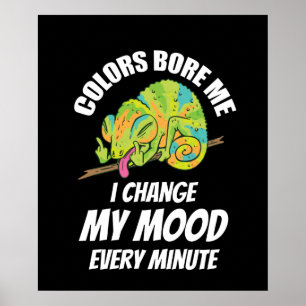 Chameleon - Färg håller på att boring Poster