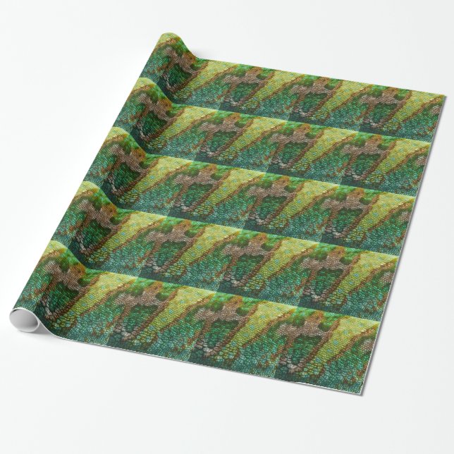 CHAMELEON FAUX SKIN STRUKTUR PRESENTPAPPER (Utrullad)