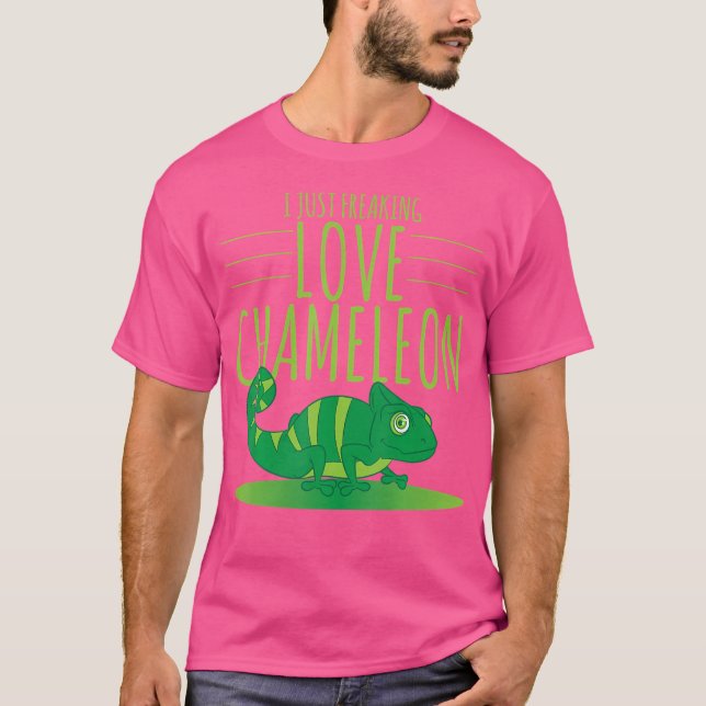 Chameleon Freaking Kärlek Chameleon T Shirt (Framsida)