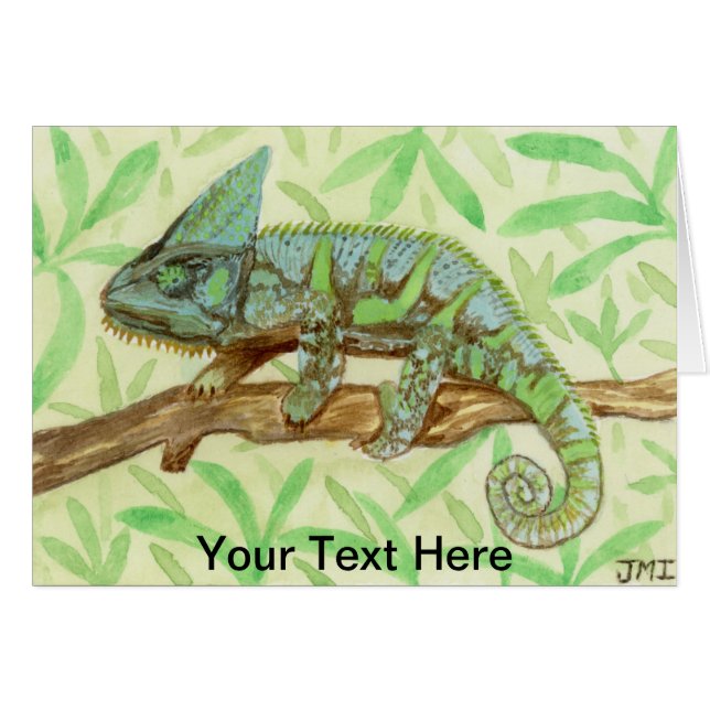 Chameleon Hälsningskort (Framsidan Horizontal)