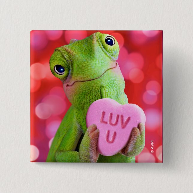 Chameleon Heart (Luv U) Knapp (Framsida)