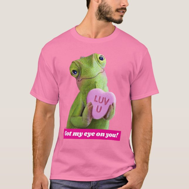 Chameleon Heart (Luv U) T Shirt (Framsida)