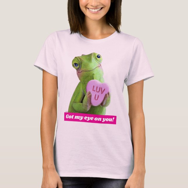 Chameleon Heart (Luv U) T Shirt (Framsida)