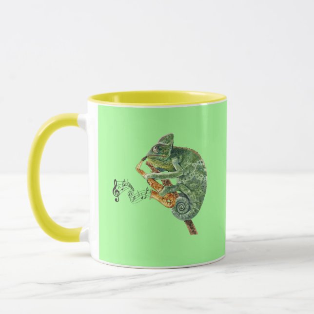 Chameleon Jazz Saxophone Mugg (Vänster)