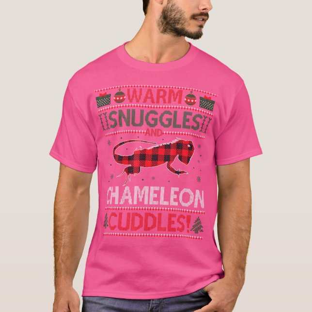 Chameleon jul Chameleon Ugly jul T Shirt (Framsida)