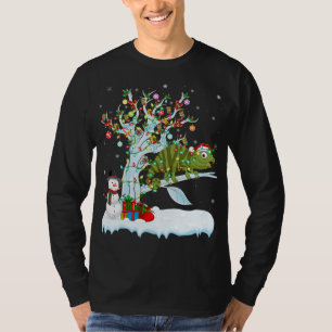 Chameleon Julafton Inslag Träd Lighting Chameleon T Shirt