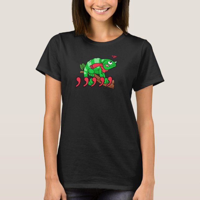 Chameleon Komma Comma Sång Chameleon Fläkt 2 T Shirt (Framsida)