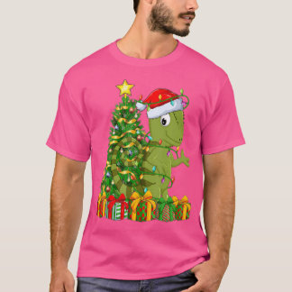 Chameleon Lighting Julafton Träd Matching Chameleo T Shirt