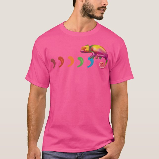 Chameleon Lizard för Chameleon Älskare T Shirt (Framsida)