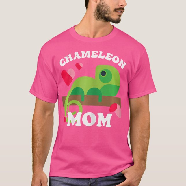 Chameleon Mamma Zookeeper Lizard Reptiles Pets Cha T Shirt (Framsida)