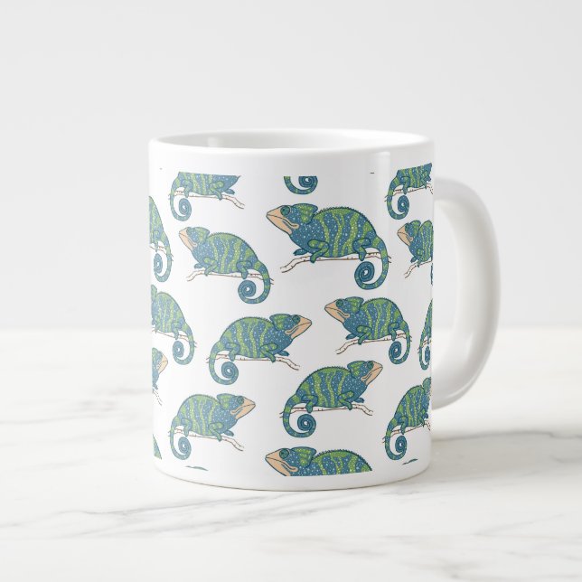 Chameleon Mönster Jumbo Mugg (Framsida höger)