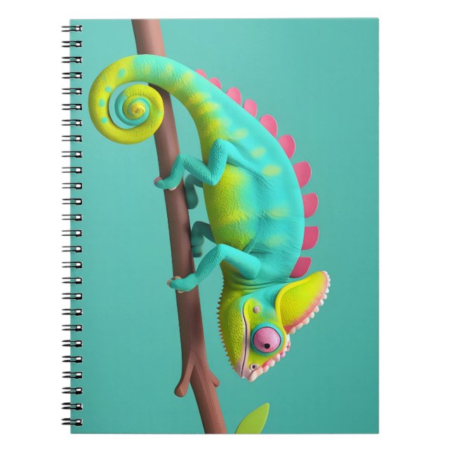 Chameleon, ödla anteckningsbok (Framsidan)