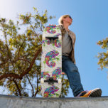 Chameleon Paint Stains Watercolor Stil Mini Skateboard Bräda 18,5 Cm<br><div class="desc">Chameleon Paint Stains Watercolor Stil bizarre surreal art. Original Vector Logotyp Illustration Copyright BluedarkArt.</div>