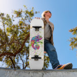 Chameleon Paint Stains Watercolor Stil Mini Skateboard Bräda 18,5 Cm<br><div class="desc">Chameleon Paint Stains Watercolor Stil bizarre surreal art. Original Vector Logotyp Illustration Copyright BluedarkArt.</div>