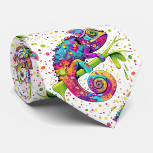 Chameleon Paint Stains Watercolor Stil Slips