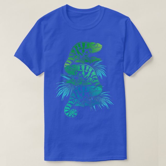Chameleon Pet Reptile Retro Chameleons T Shirt (Design framsida)