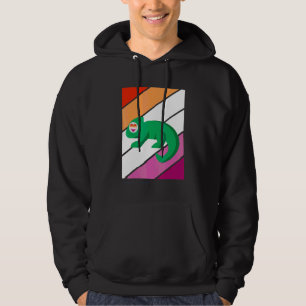 Chameleon Pride Lesbisk Flagga Lgbtq Stolt Alliera Hoodie