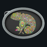 Chameleon Psychedelic Fantasy<br><div class="desc">Fantastisk Abstrakt Chameleon gjorde på Vector Graphic Art och skapade först de färgstarka och psykedeliska dropparna och cirklarna inslag och monterade dem sedan för att skapa Chameleeons form. Copyright BluedarkArt.</div>