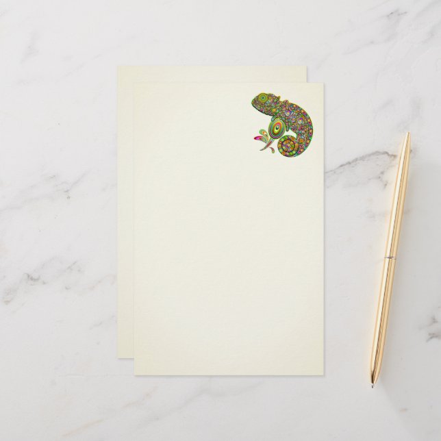 Chameleon Psychedelic Fantasy Brevpapper (Fram/Back In Situ)