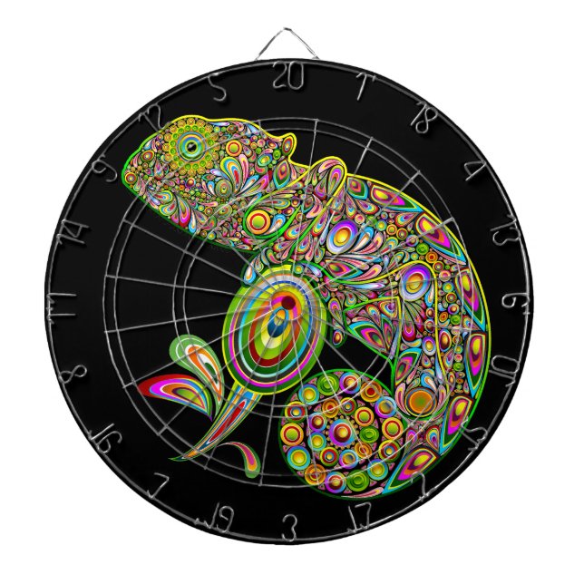 Chameleon Psychedelic Fantasy Darttavla (Framsidan)