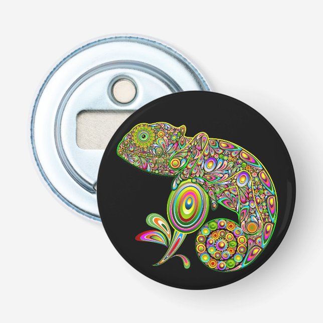 Chameleon Psychedelic Fantasy Flasköppnare (Framsidan)