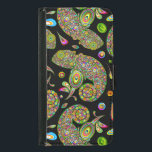 Chameleon Psychedelic Fantasy Plånboksfodral För Samsung Galaxy S5<br><div class="desc">Fantastisk Abstrakt Chameleon gjorde på Vector Graphic Art och skapade först de färgstarka och psykedeliska dropparna och cirklarna inslag och monterade dem sedan för att skapa Chameleeons form. Copyright BluedarkArt.</div>