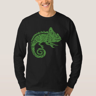 Chameleon Reptile Animal Aztec Maya Maori Tribal P T Shirt
