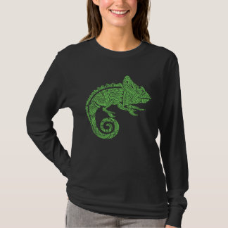 Chameleon Reptile Animal Aztec Maya Maori Tribal P T Shirt