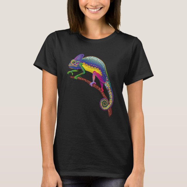 Chameleon Reptile Keeper Herpetologist Animal T Shirt (Framsida)