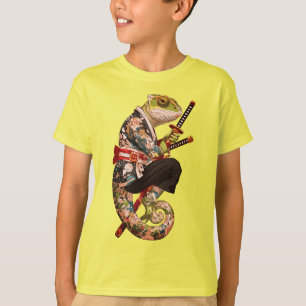 Chameleon Samurai – Tatuerad krigare med Katana T Shirt