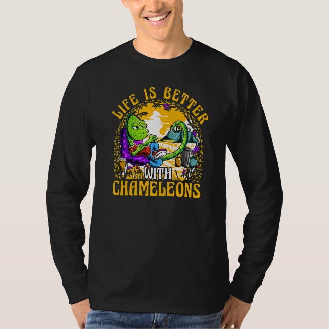 Chameleon Saying 5 T Shirt (Framsida)