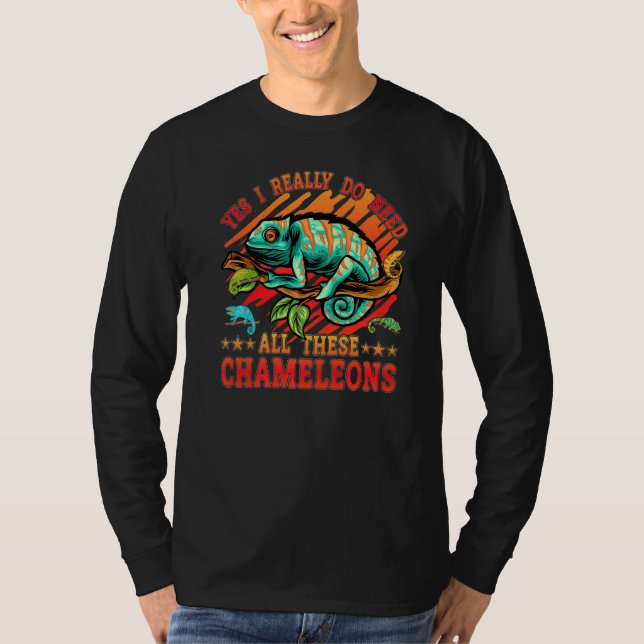 Chameleon Saying T Shirt (Framsida)