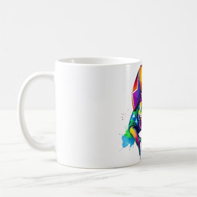 Chameleon Spirit Rainbow Cap Tee Kaffemugg (Vänster)