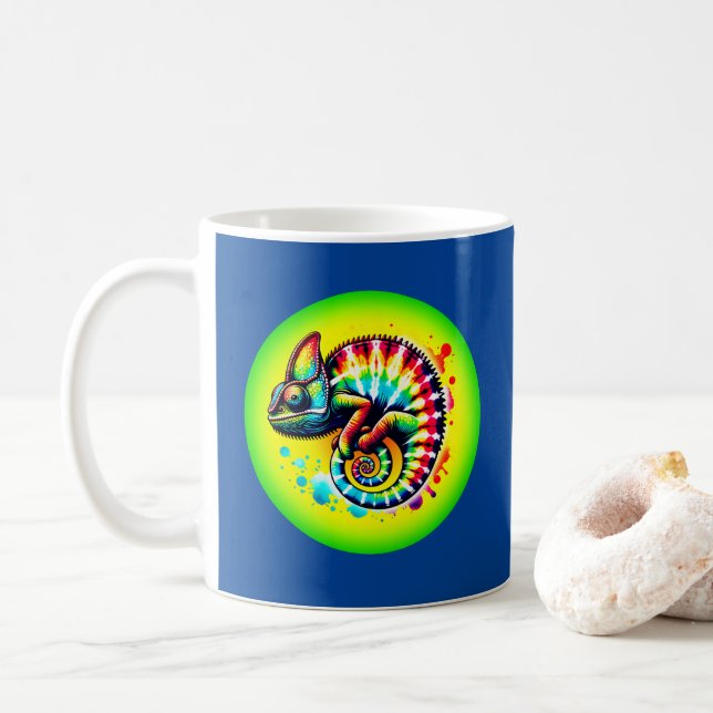 Chameleon Tie-Dye Kaffemugg (Med munk)