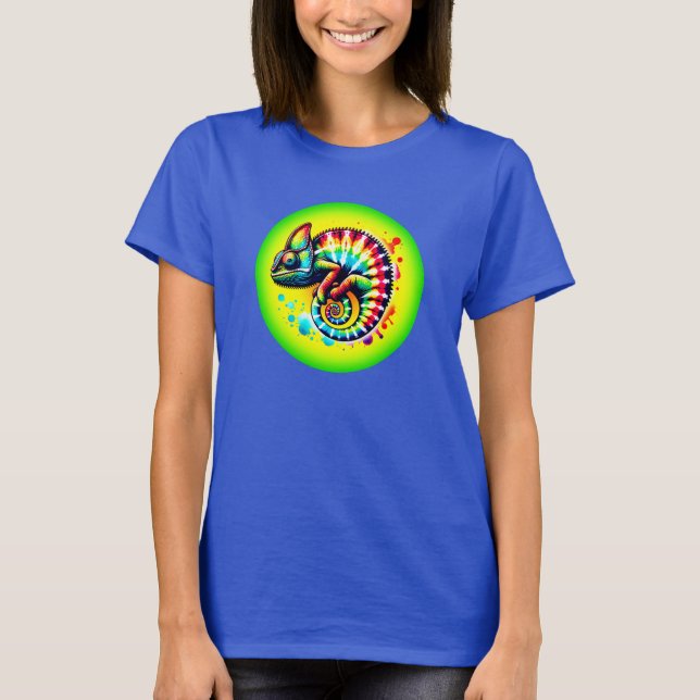 Chameleon Tie-Dye T Shirt (Framsida)