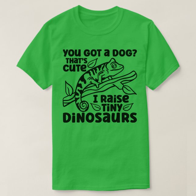 Chameleon Tiny Dinosaur Chameleons T Shirt (Design framsida)
