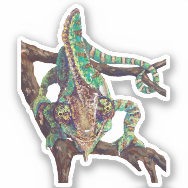 Chameleon Vinyl Sticker Klistermärken (Framsida)