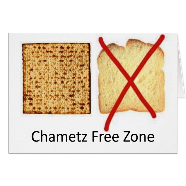 Chametz-fri zon hälsningskort (Framsidan Horizontal)
