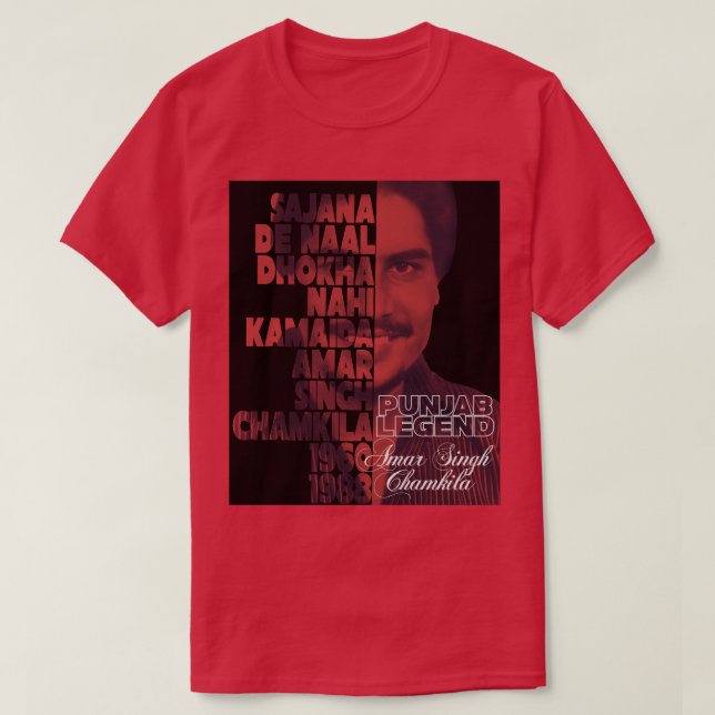 Chamkila 1 t shirt (Design framsida)