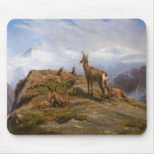 Chamois Goats i Alpregionen (Rosa Bonheur)