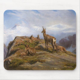 Chamois Goats i Alpregionen (Rosa Bonheur) Musmatta