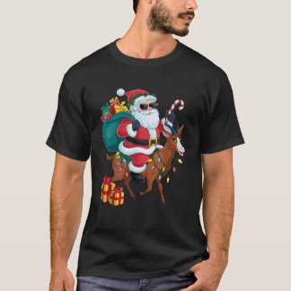 Chamois Julafton Lighting Santa Riding Chamois Goa T Shirt