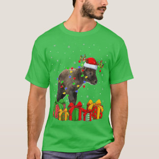 Chamois Lighting Julafton Träd Santa Hat Chamois C T Shirt