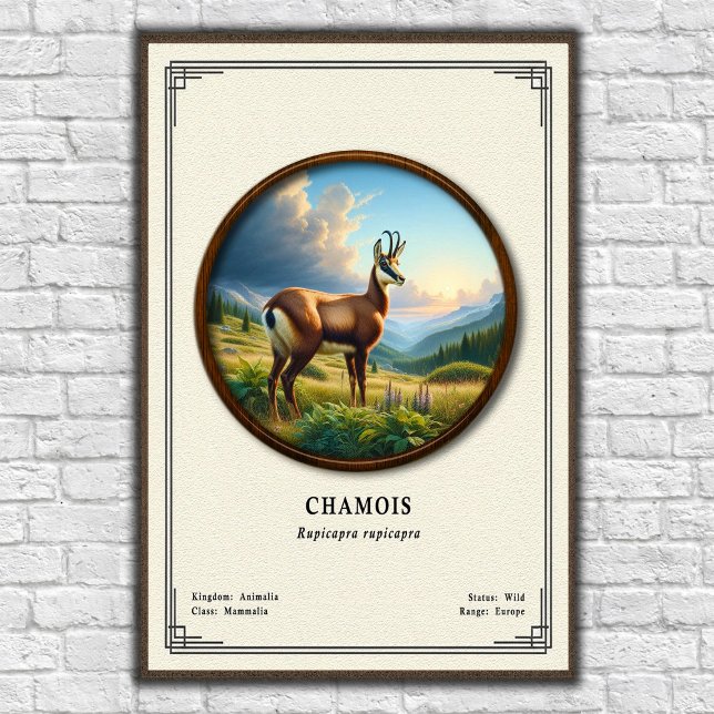 Chamois Zoologi Serie Poster (Skapare uppladdad)