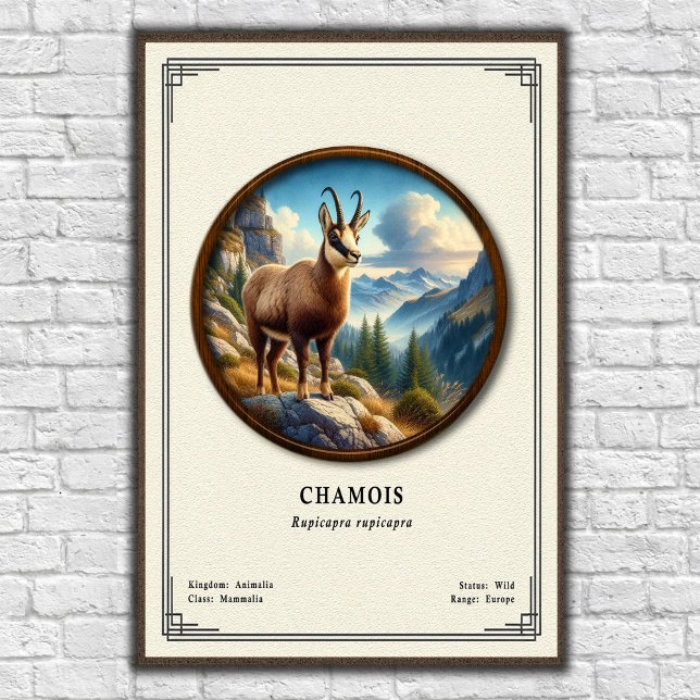 Chamois Zoologi Serie Poster (Skapare uppladdad)