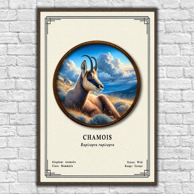 Chamois Zoologi Serie Poster (Skapare uppladdad)