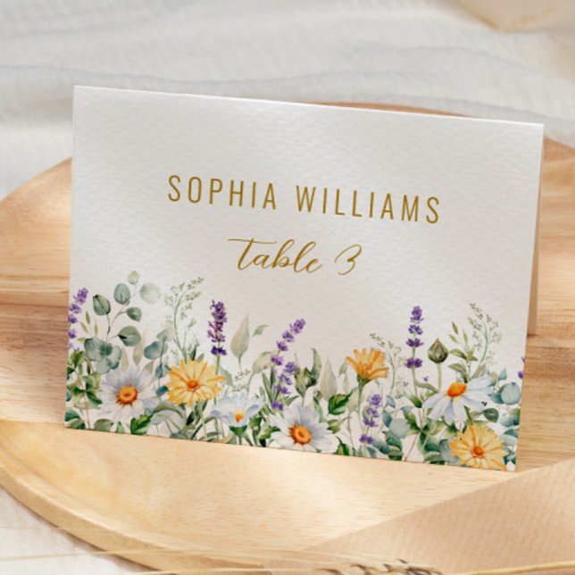 Chamomile & Eucalyptus Bröllop Place Card Bordsnummer (Skapare uppladdad)