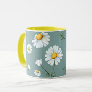 Chamomile Flower Mönster Mugg
